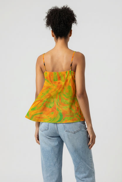 Camisole Fruity Noodles in Lightweight Organic Cotton Voile