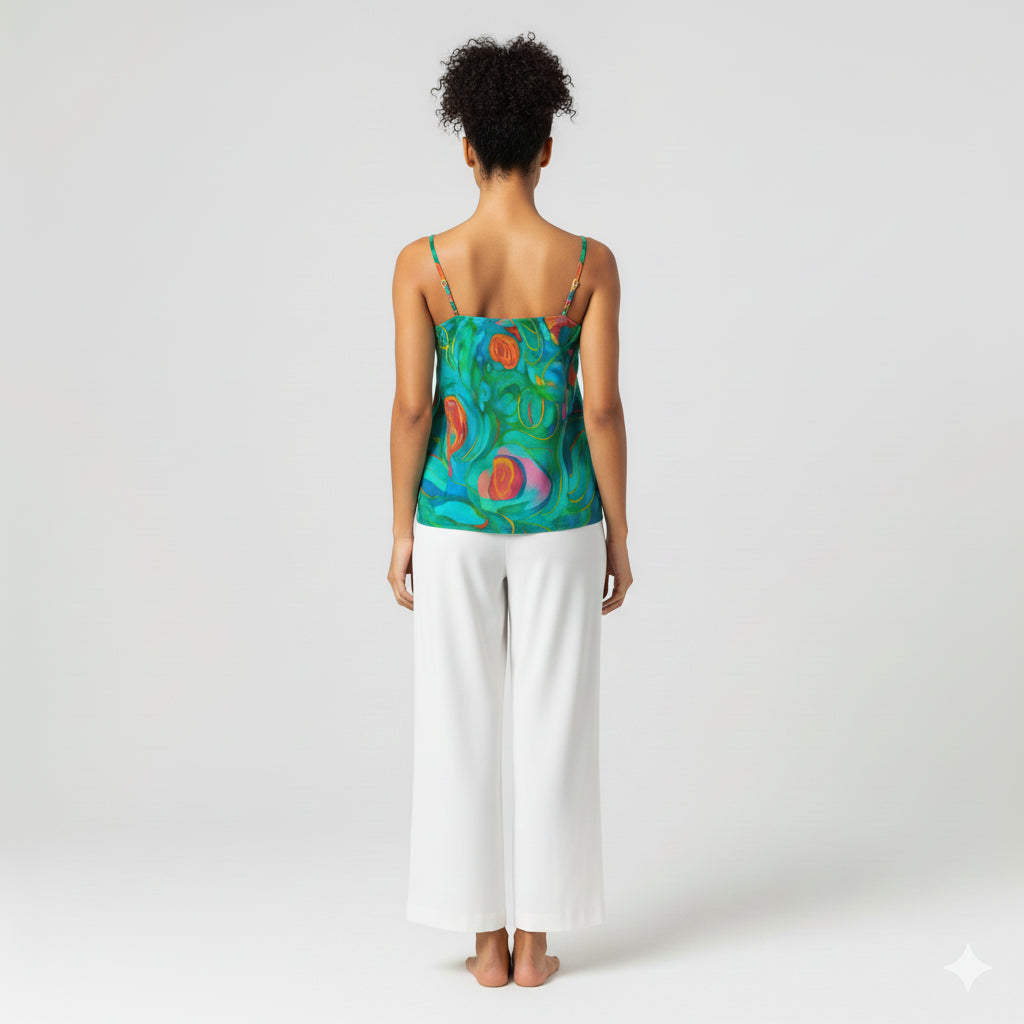 Camisole Water Lilies – Organic Cotton Voile