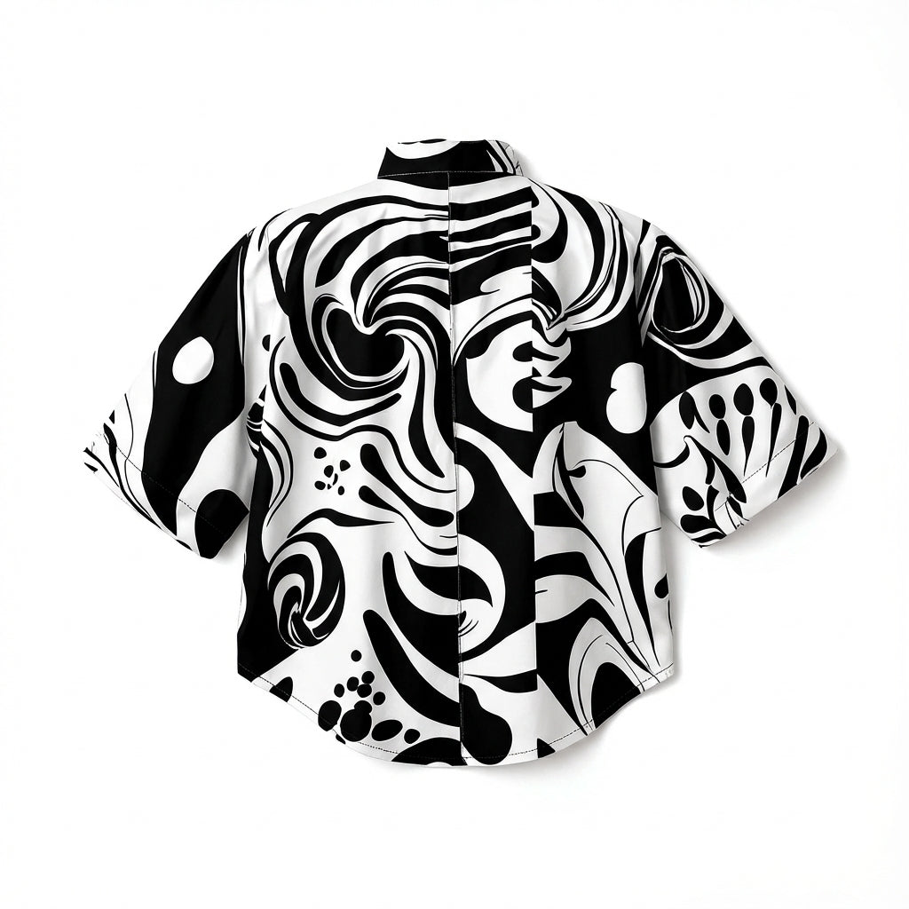 Kiyara Cropped Kimono Sleeve Blouse