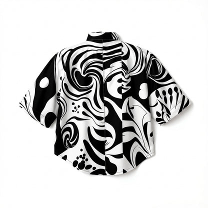 Kiyara Cropped Kimono Sleeve Blouse