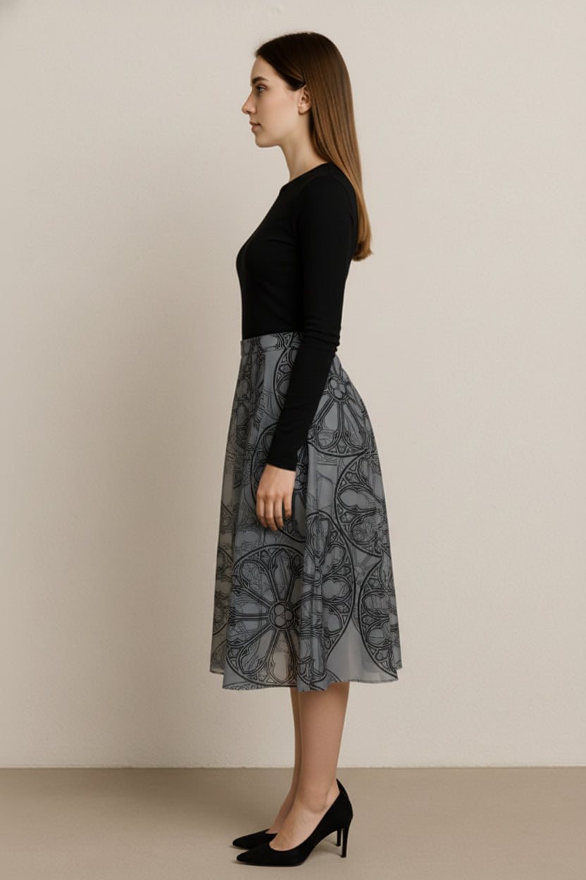 Rose Window Circle Skirt