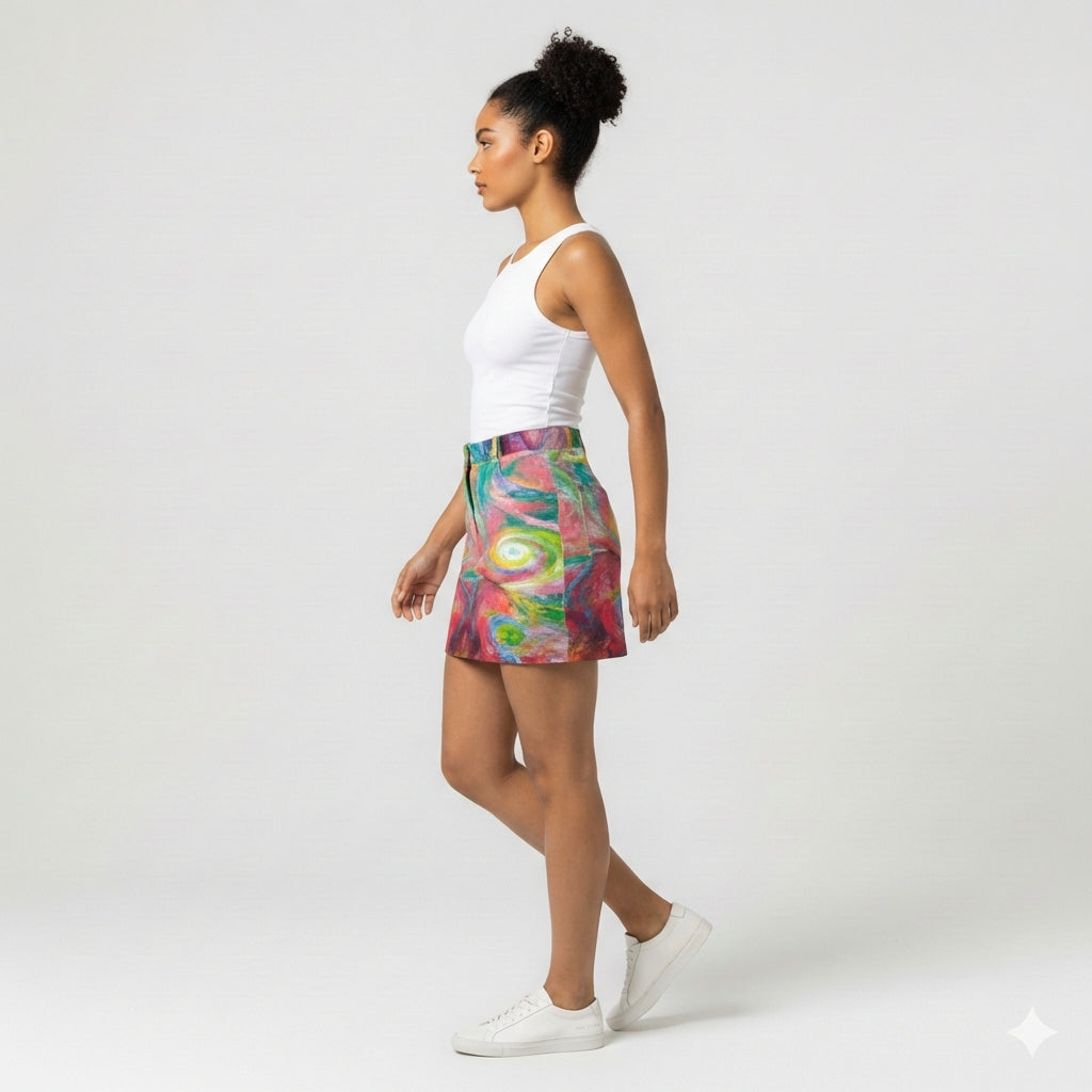 Denim Mini Skirt Multiverse