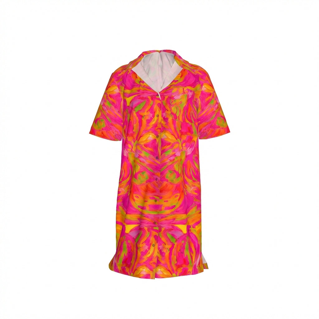 Camp Collar Dress Pink Noodles