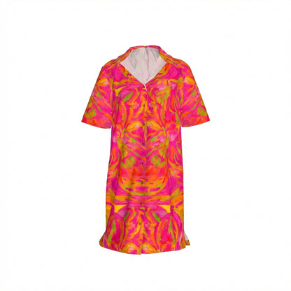 Camp Collar Dress Pink Noodles