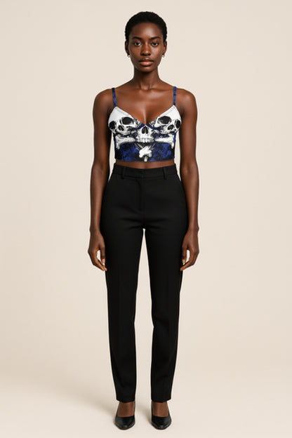 Blue Skeletittie Bralette