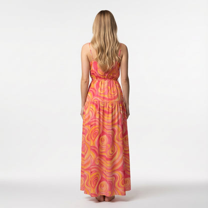 Maxi Dress Sunset Swirls