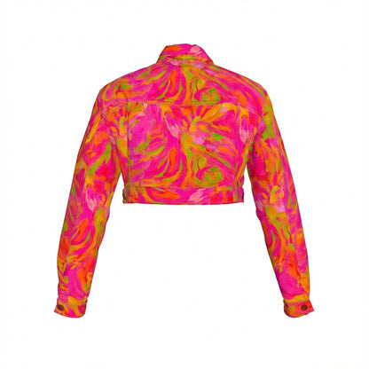 Cropped Jean Jacket Pink Noodles