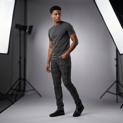 Skull Castle Skinny Jeans