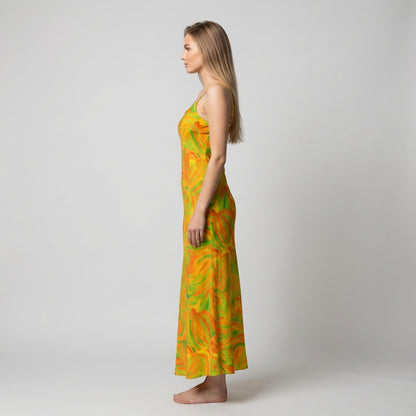 Bias Slip Dress Fruity Noodles