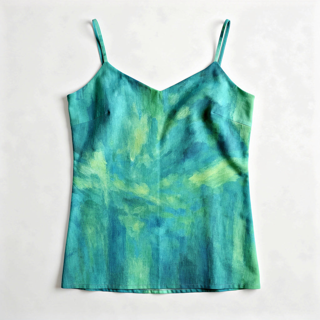 Camisole Turquoise Watercolors
