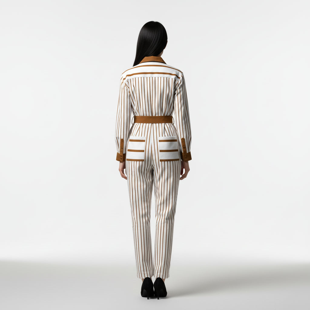 Button Front Jumpsuit