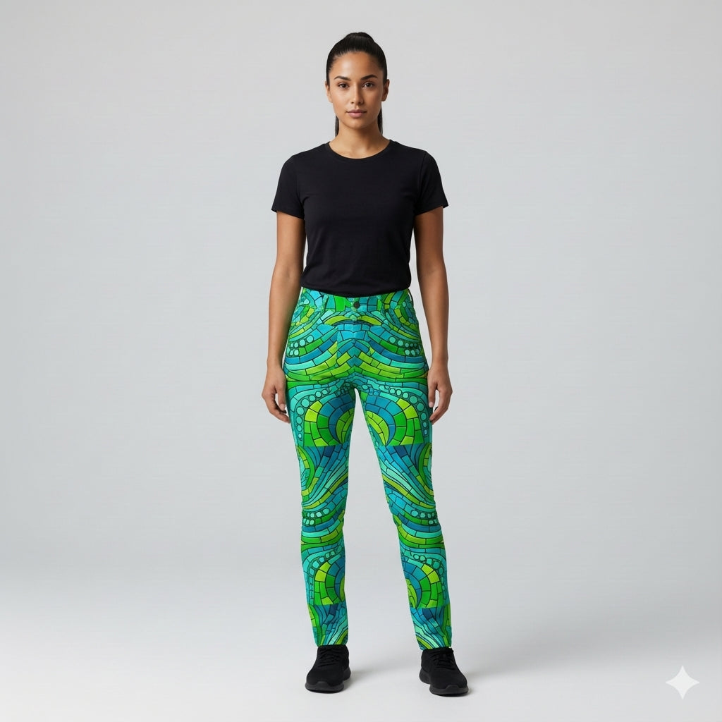 Skinny Jeans Mosaic 1 – Slim Jeans in Heavyweight Stretch Cotton Denim