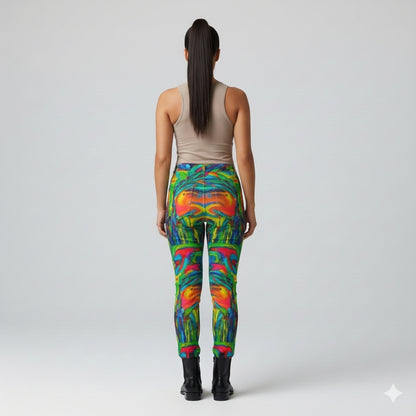 Skinny Jeans Green Jungle