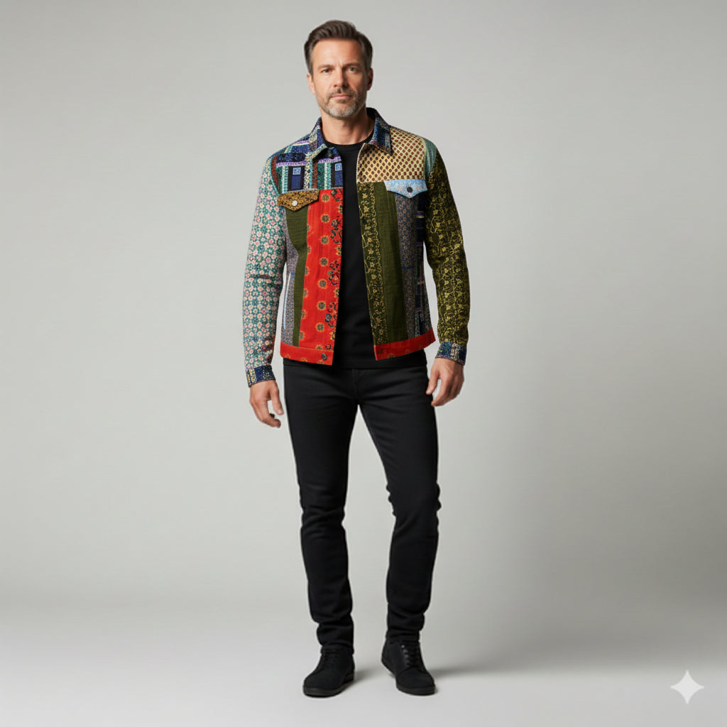 Shoosty Andre Jean Jacket with Lining – Visionary Patchwork Edition