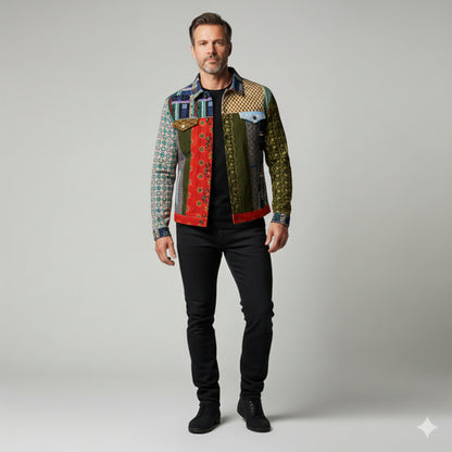 Shoosty Andre Jean Jacket with Lining – Visionary Patchwork Edition