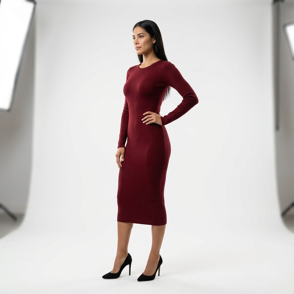 Body Con Basic Knit Dress