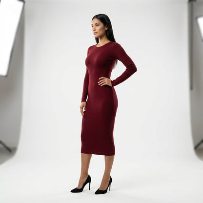 Body Con Basic Knit Dress