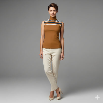 Sleeveless Turtleneck 