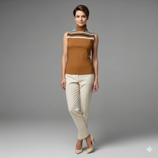 Sleeveless Turtleneck 