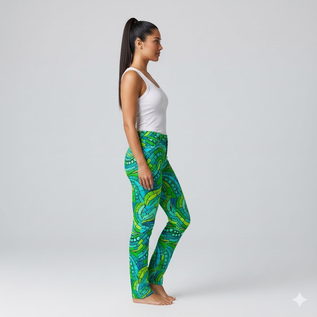 Skinny Jeans Mosaic 1 – Slim Jeans in Heavyweight Stretch Cotton Denim