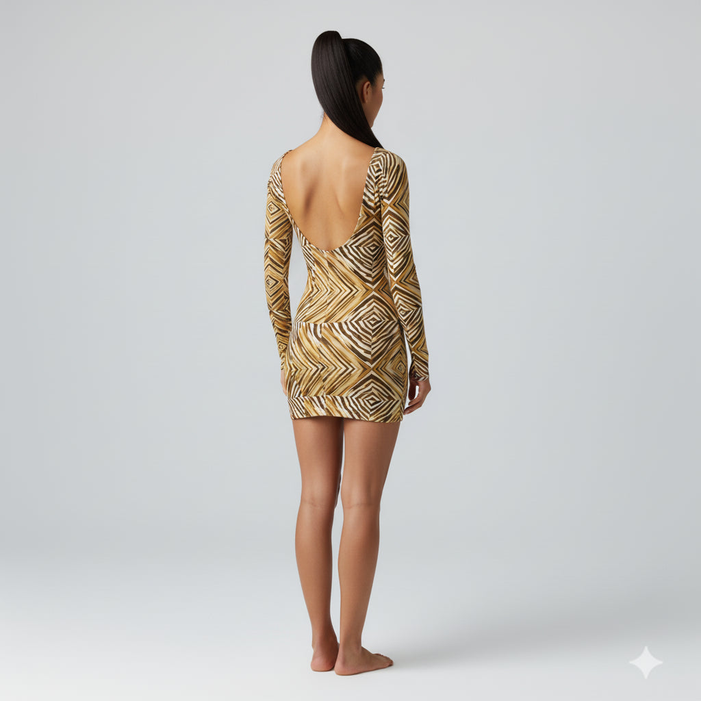 Miryam Scoop Back Bodycon Dress