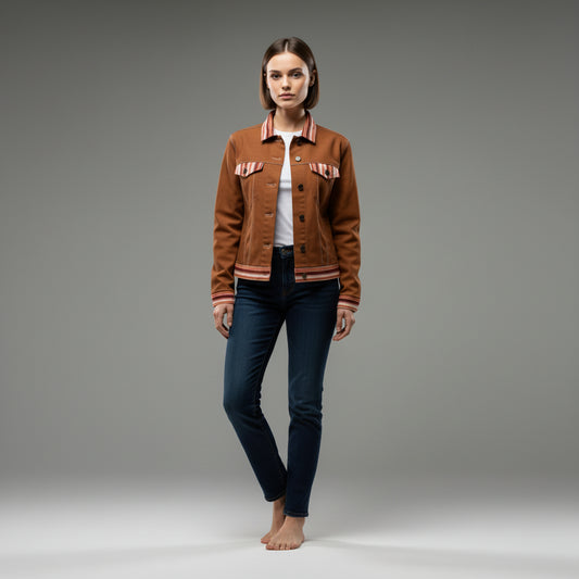 Jean Jacket in Heavy Stretch Cotton Twill