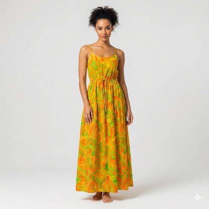 Maxi Dress Fruity Noodles