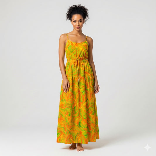 Maxi Dress Fruity Noodles
