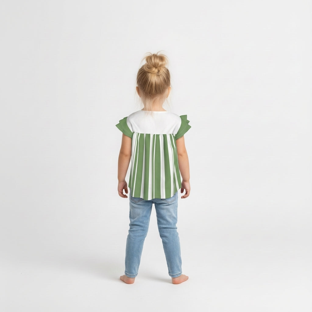 Ruffled Sleeve Top