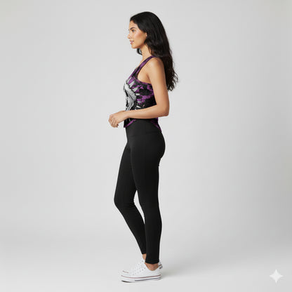 Purple Punk Skull Tank