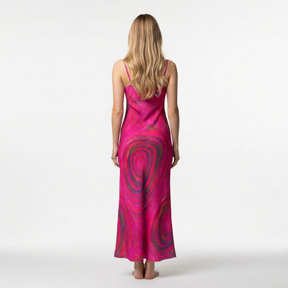 Bias Slip Dress Hot Pink Dream