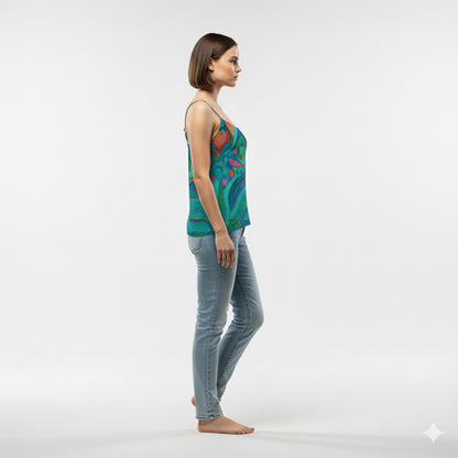 Camisole Water Lilies – Organic Cotton Voile