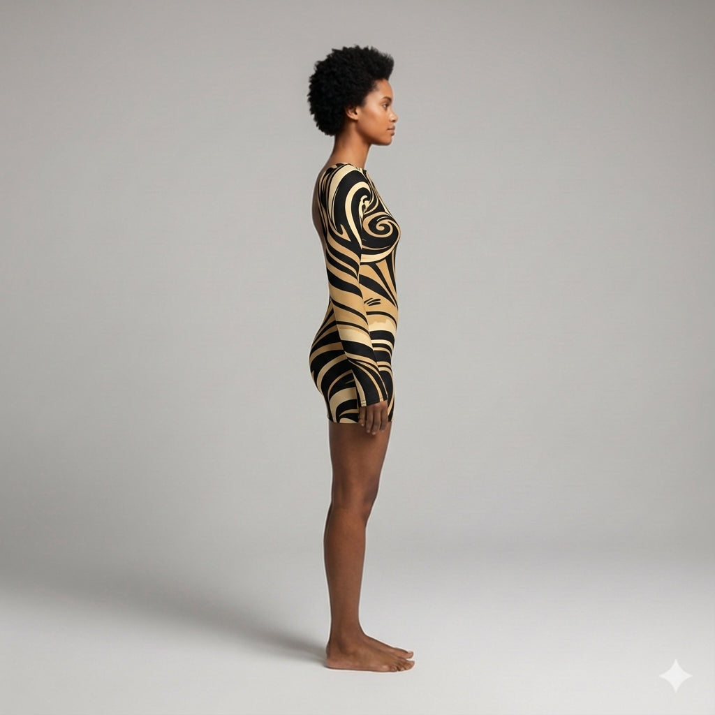 Solei Sccop Back Bodycon Dress (Baz'l Couture)