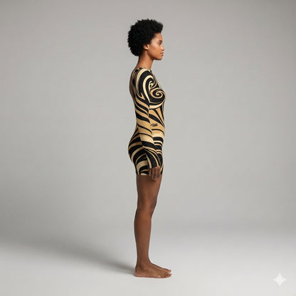 Solei Sccop Back Bodycon Dress (Baz'l Couture)