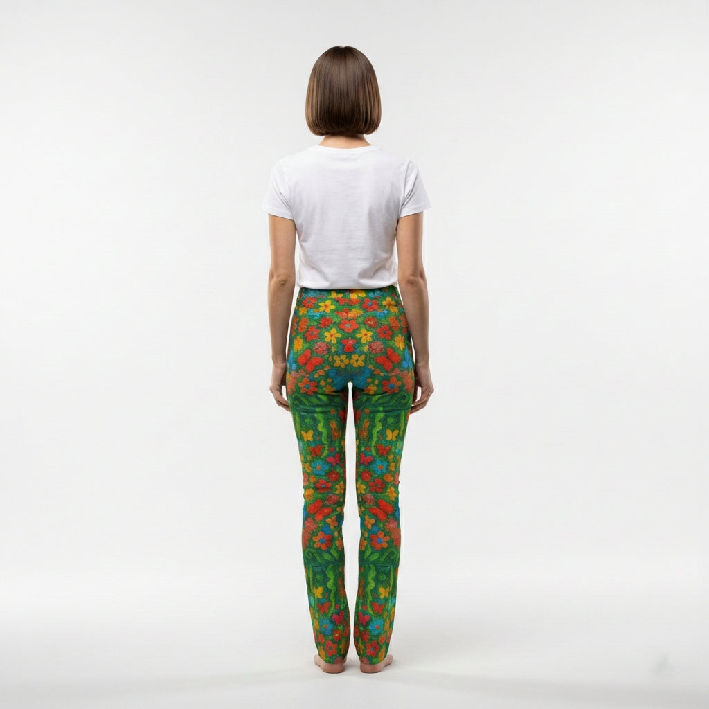 Skinny Jeans Butterfly Flowers