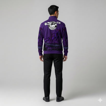 Tailored Quarter-Zip Sweatshirt – Midnight Hunter