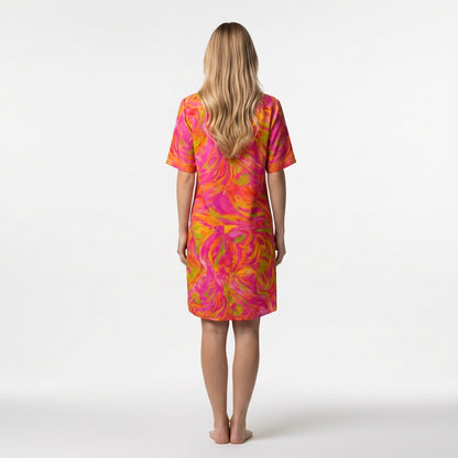 Camp Collar Dress Pink Noodles