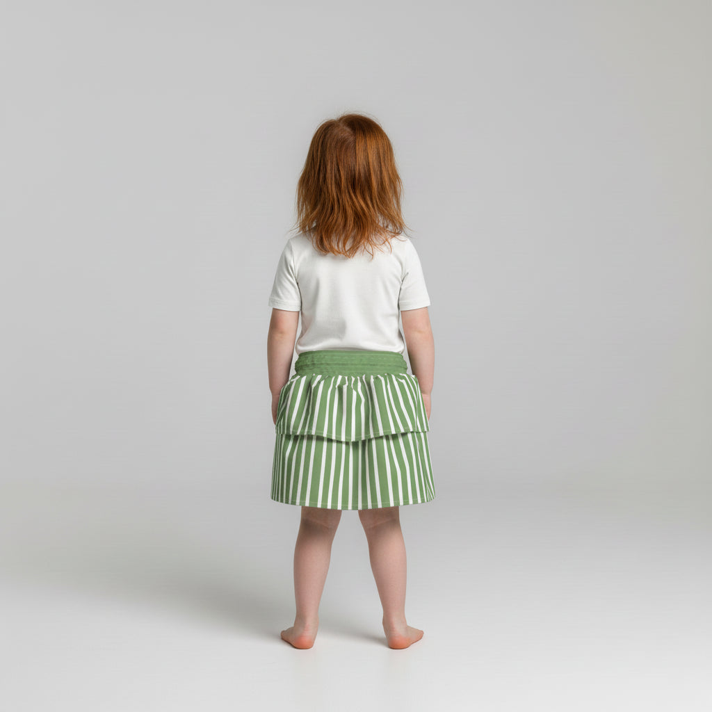 Smocked Ruffle Skirt 
