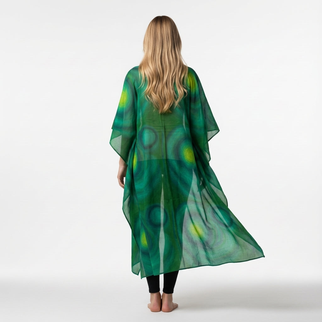 Caftan Crystal Child in Lightweight Organic Cotton Voile