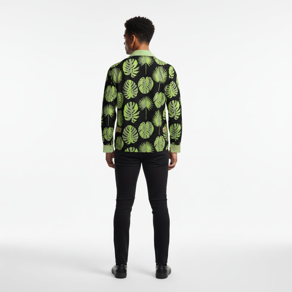 Men's Tropical Print Golf Jacket