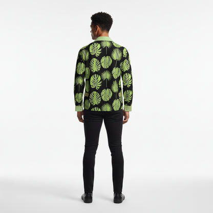 Men's Tropical Print Golf Jacket
