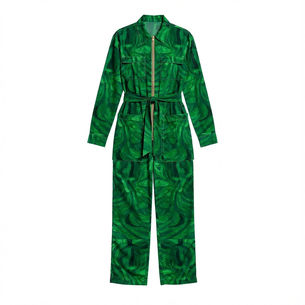 Jumpsuit Dark Green Noodles