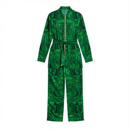 Jumpsuit Dark Green Noodles