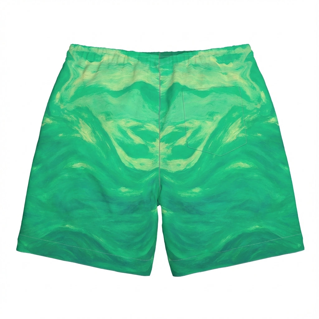 Board Shorts (7" Inseam) –  100% Lightweight Cotton Poplin Water Arc 