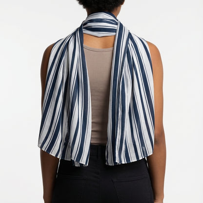 Scarf – Blue and White