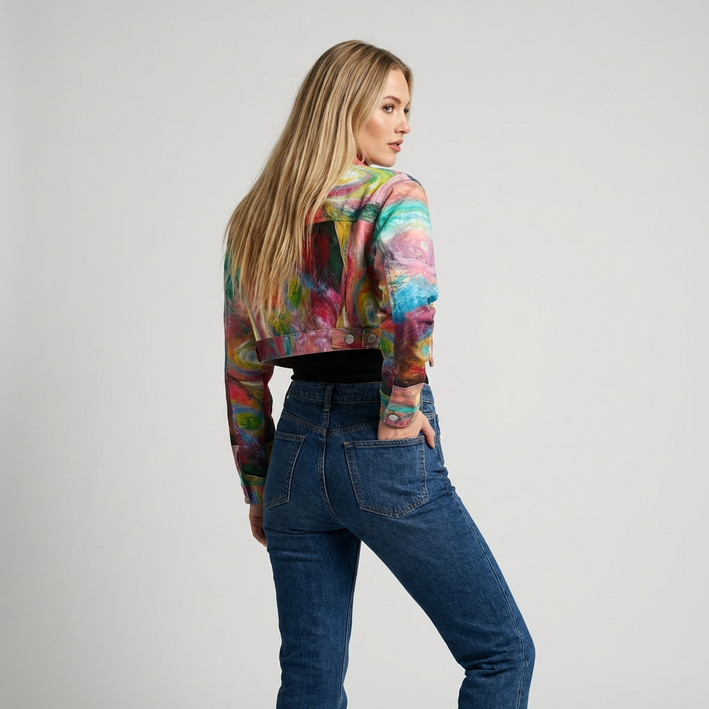 Cropped Jean Cotton Jacket Multiverse