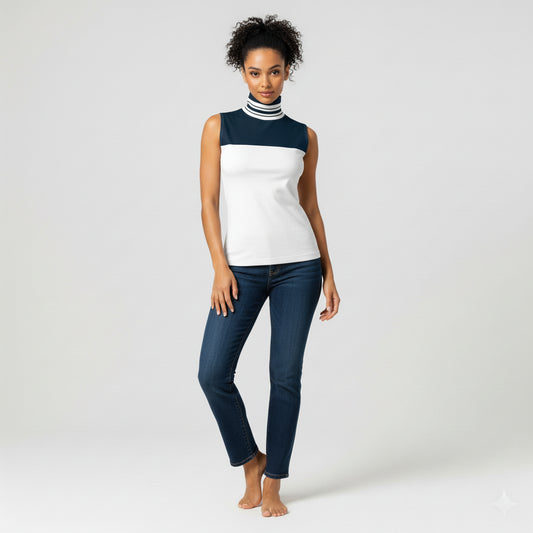 Sleeveless Turtleneck 