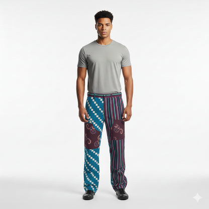 Reverse Boxy Carpenter Pant in Black Heavy Stretch Cotton Twill