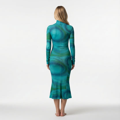 Sarong Maxi Indigo Child Turtleneck Body Con Dress Indigo Child 