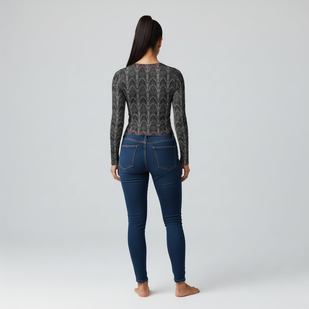 Long Sleeve Cathedral Top